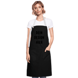Kontrastschürze - Schwarz/Weiß