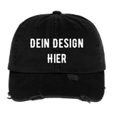 Low Profile Destroyed Cap - Schwarz
