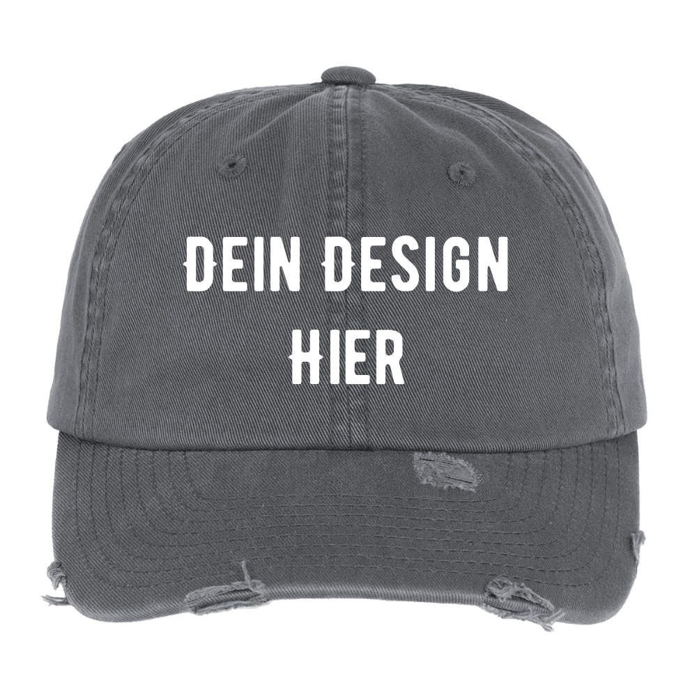Low Profile Destroyed Cap - Dunkelgrau