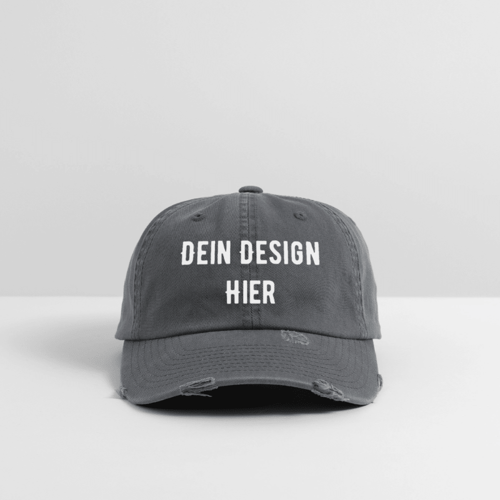 Low Profile Destroyed Cap - Dunkelgrau