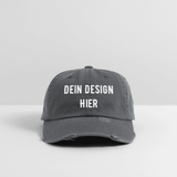 Low Profile Destroyed Cap - Dunkelgrau