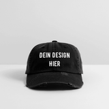 Low Profile Destroyed Cap - Schwarz