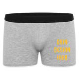 Männer Boxer Shorts - Grau meliert