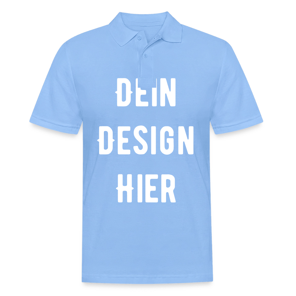 Männer Poloshirt - Himmelblau