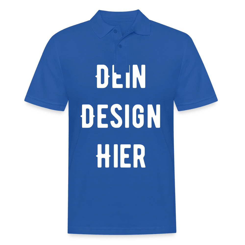 Männer Poloshirt - Royalblau