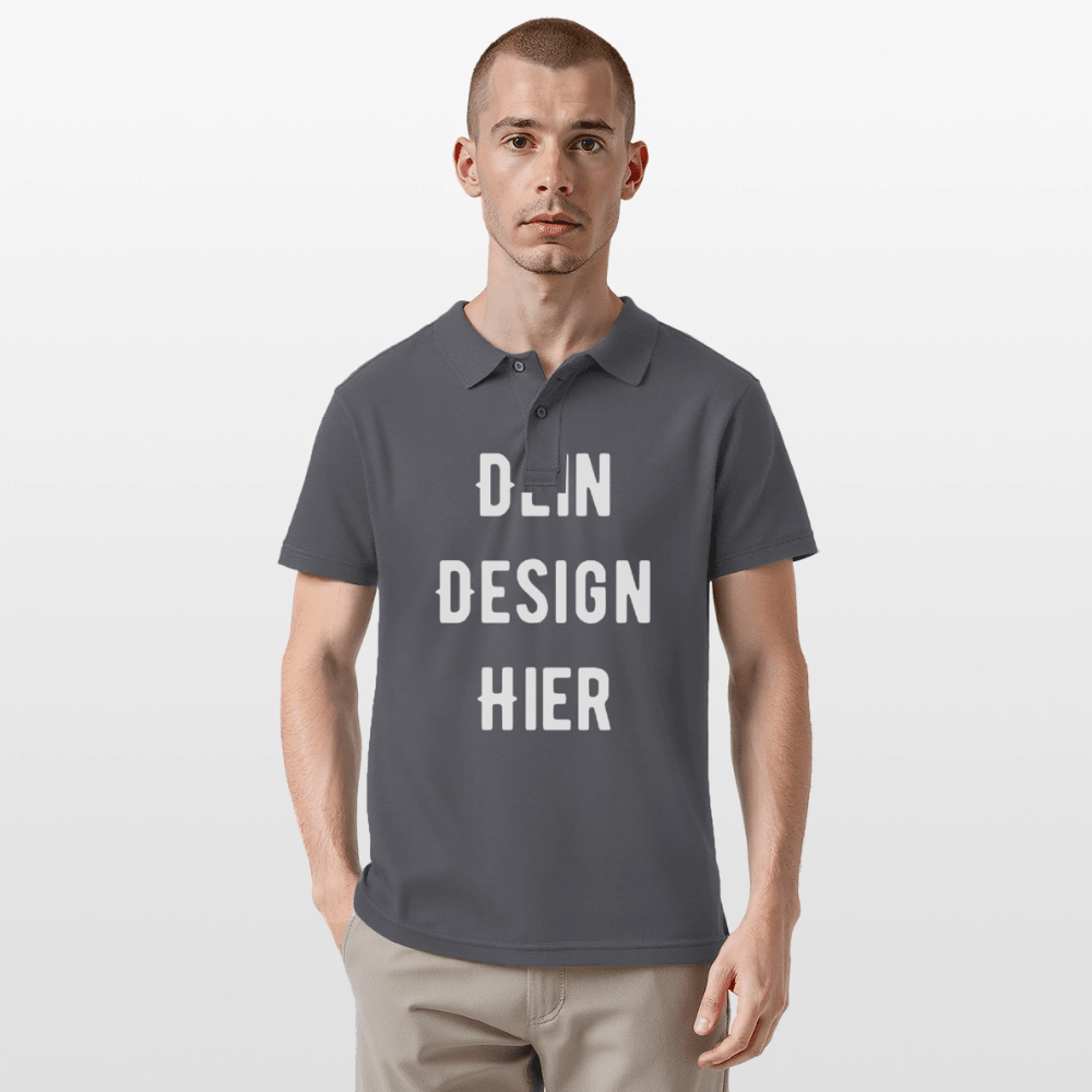 Männer Poloshirt - Anthrazit
