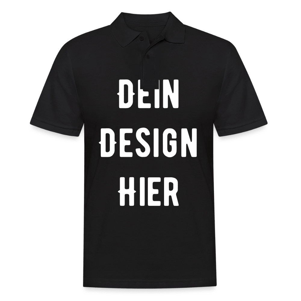 Männer Poloshirt - Schwarz