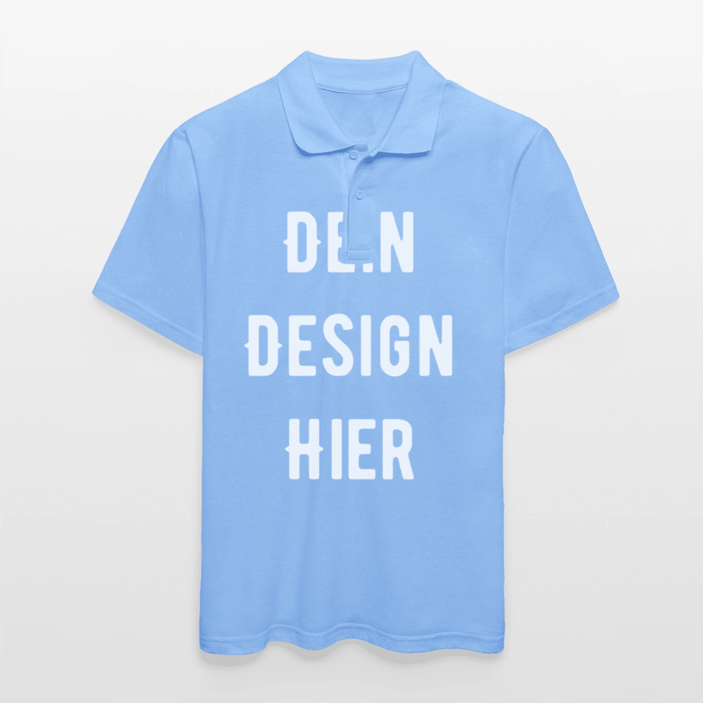 Männer Poloshirt - Himmelblau