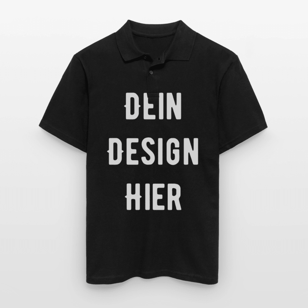 Männer Poloshirt - Schwarz