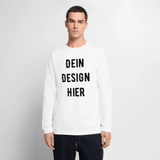 Männer Premium Bio Langarmshirt - Weiß