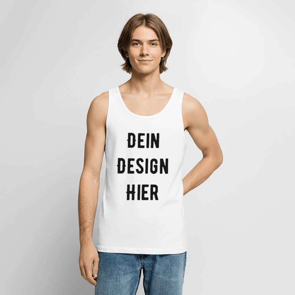Männer Premium Bio Tank Top - Weiß