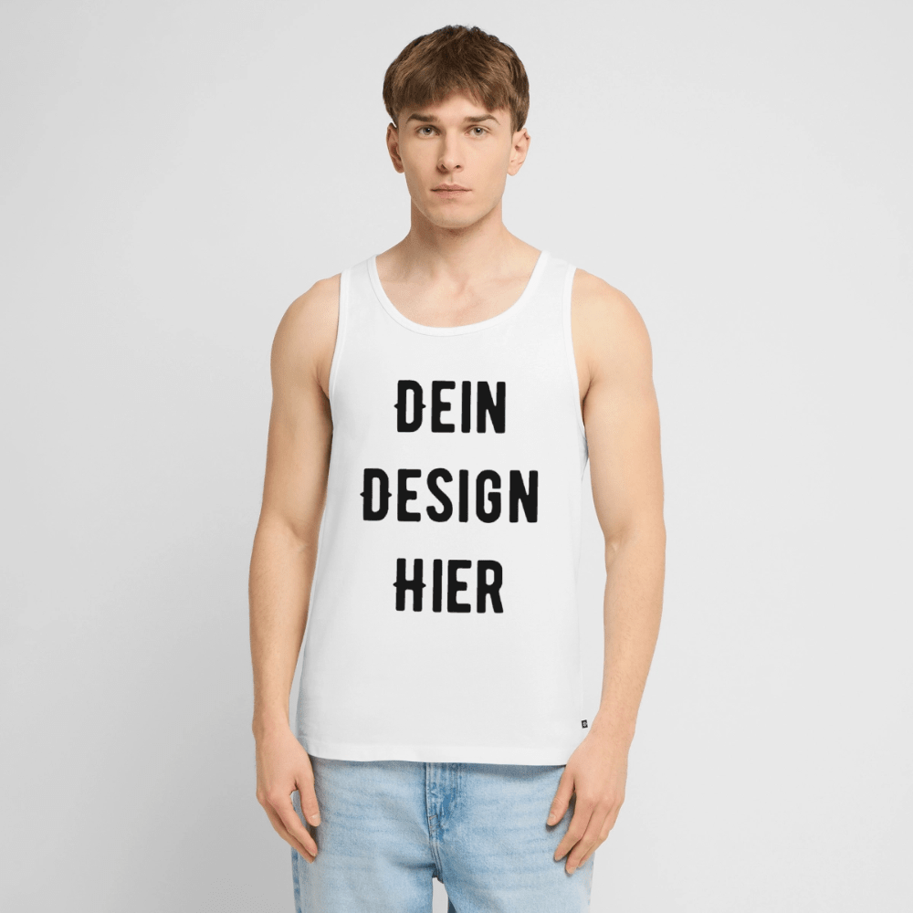 Männer Premium Bio Tank Top - Weiß