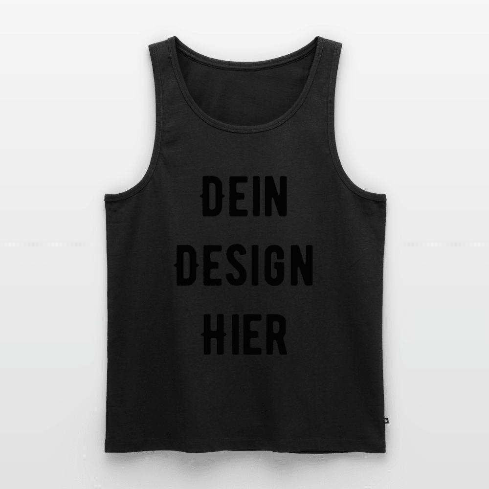 Männer Premium Bio Tank Top - Schwarz