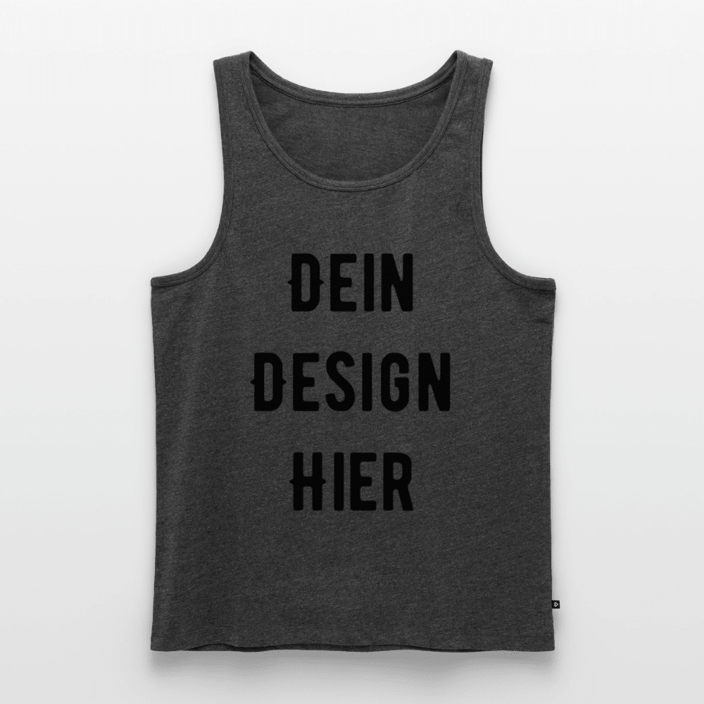 Männer Premium Bio Tank Top - Anthrazit meliert