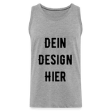 Männer Premium Bio Tank Top - Grau meliert