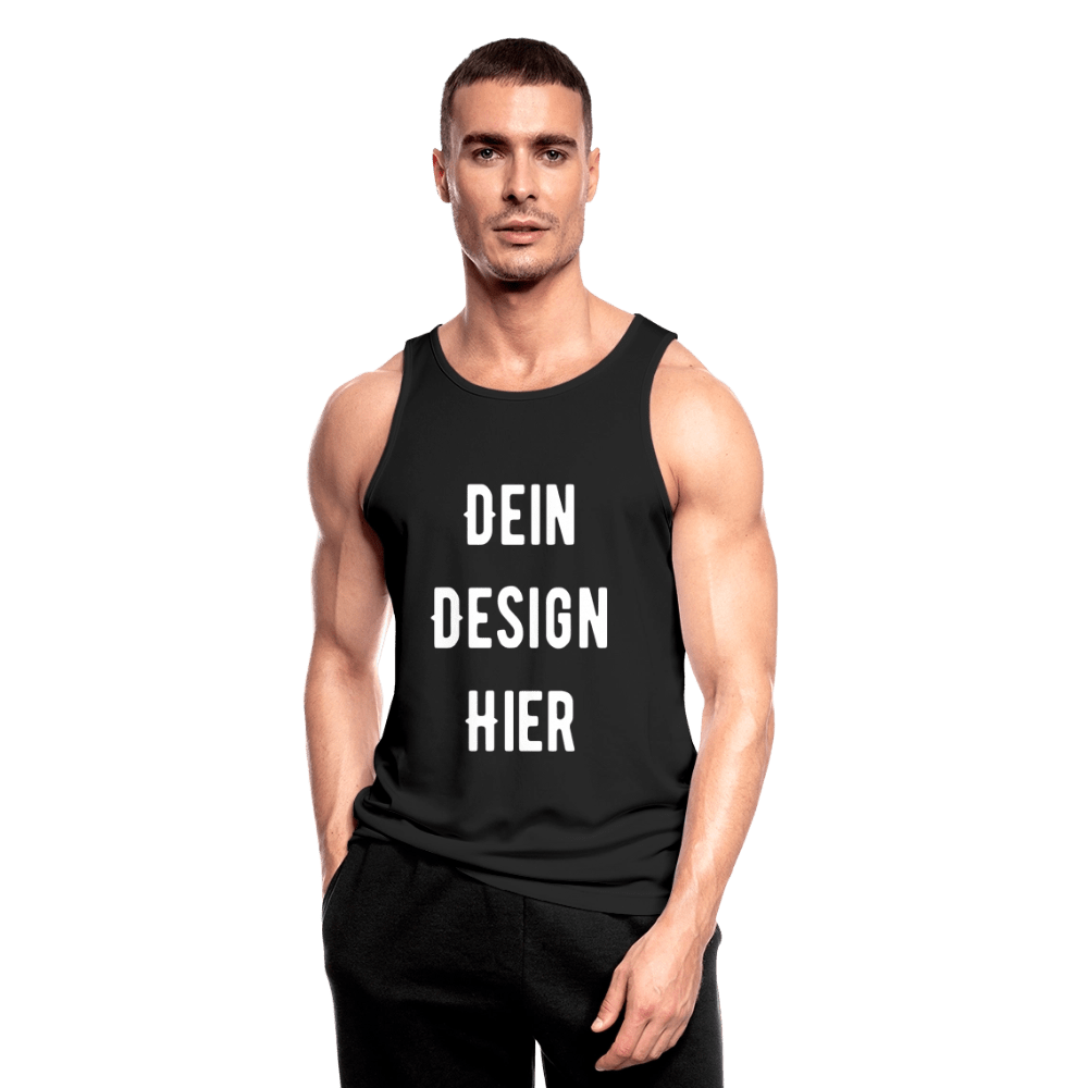 Männer Tank Top atmungsaktiv - Schwarz