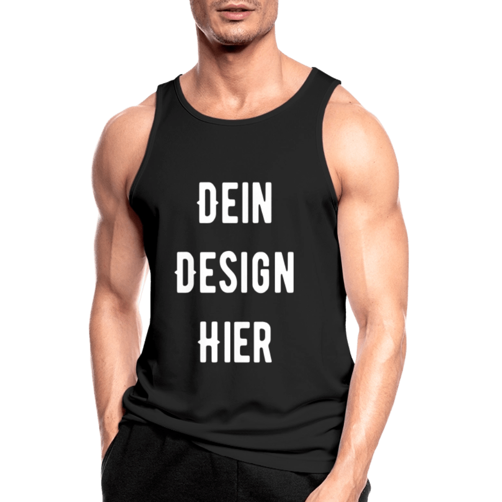Männer Tank Top atmungsaktiv - Schwarz