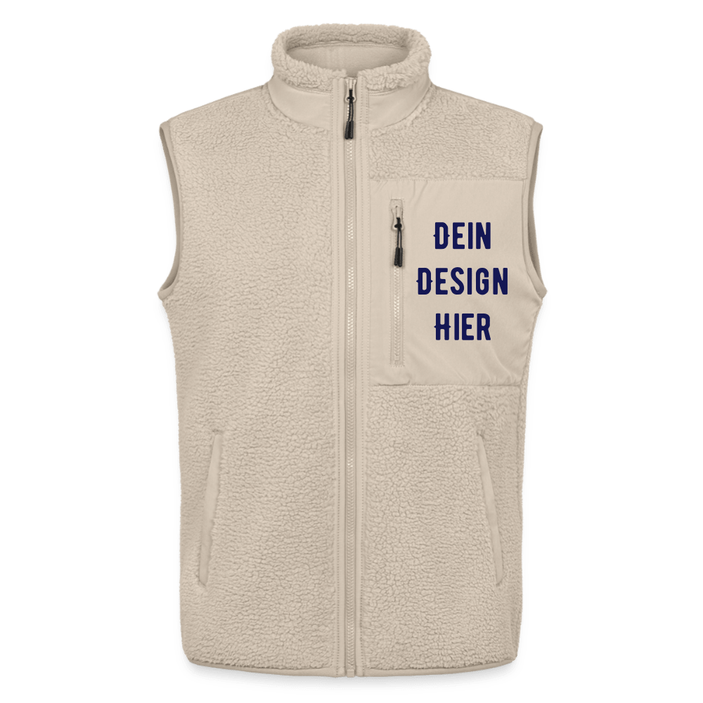 MEDIUM FIT Unisex Sherpa-Weste von Stanley/Stella - Beige