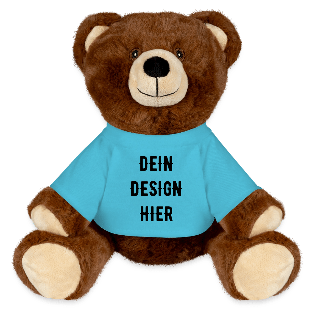 MiniFeet® RecycelBär® Braun - Atollblau