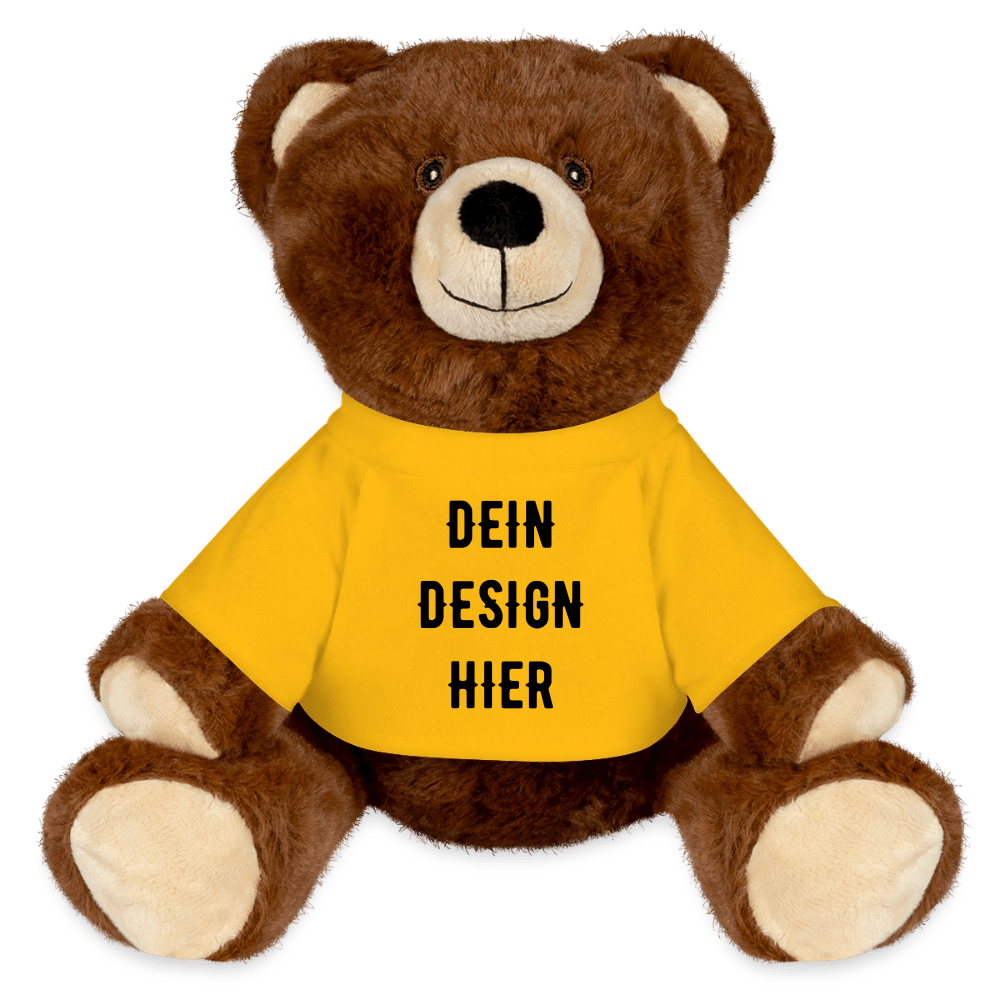 MiniFeet® RecycelBär® Braun - Sonnengelb