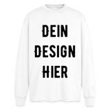 Oversized Langarmshirt - Weiß