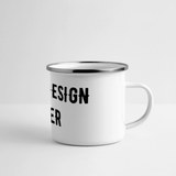 Panorama Emaille-Tasse - Weiß