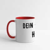 Panoramatasse - Weiß/Rot