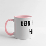 Panoramatasse - Weiß/Pink