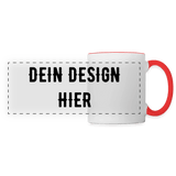 Panoramatasse - Weiß/Rot