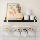 Panoramatasse - Weiß/Kobaltblau