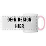 Panoramatasse - Weiß/Pink