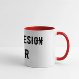 Panoramatasse - Weiß/Rot