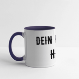 Panoramatasse - Weiß/Kobaltblau