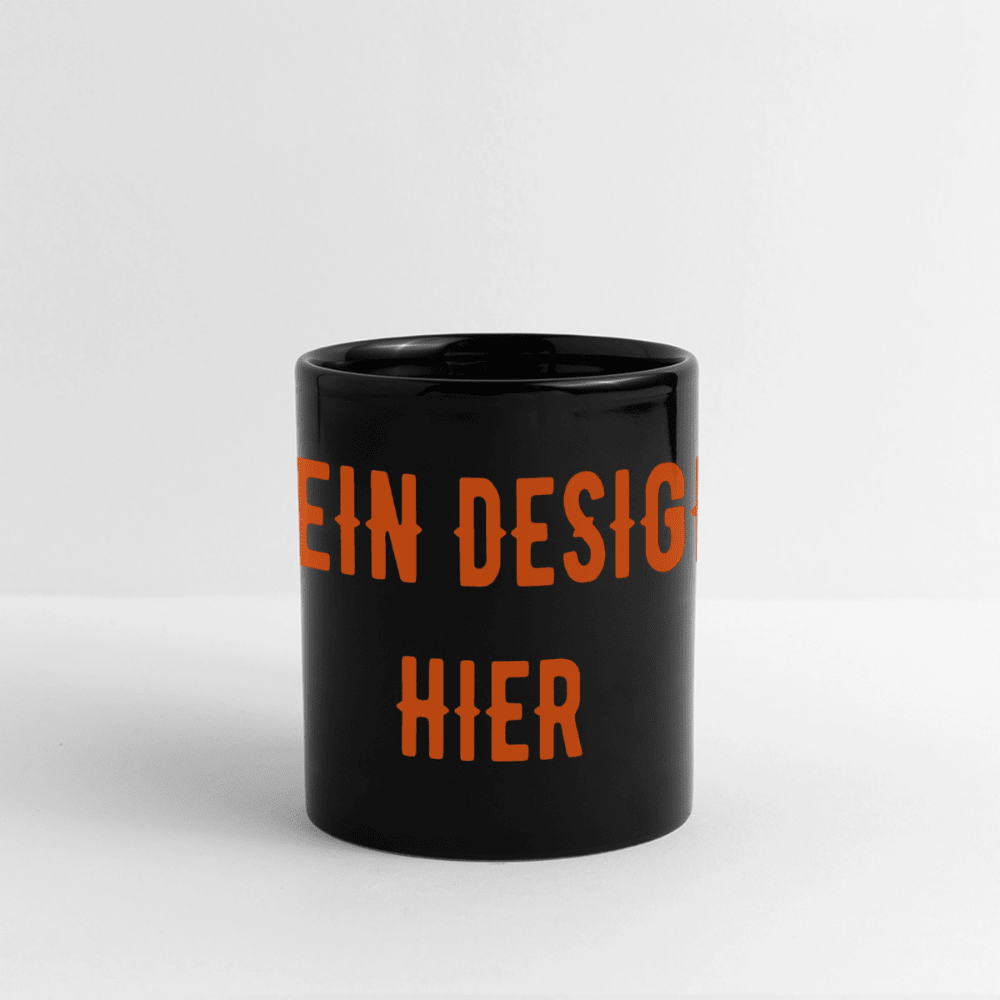 Panoramatasse farbig - Schwarz