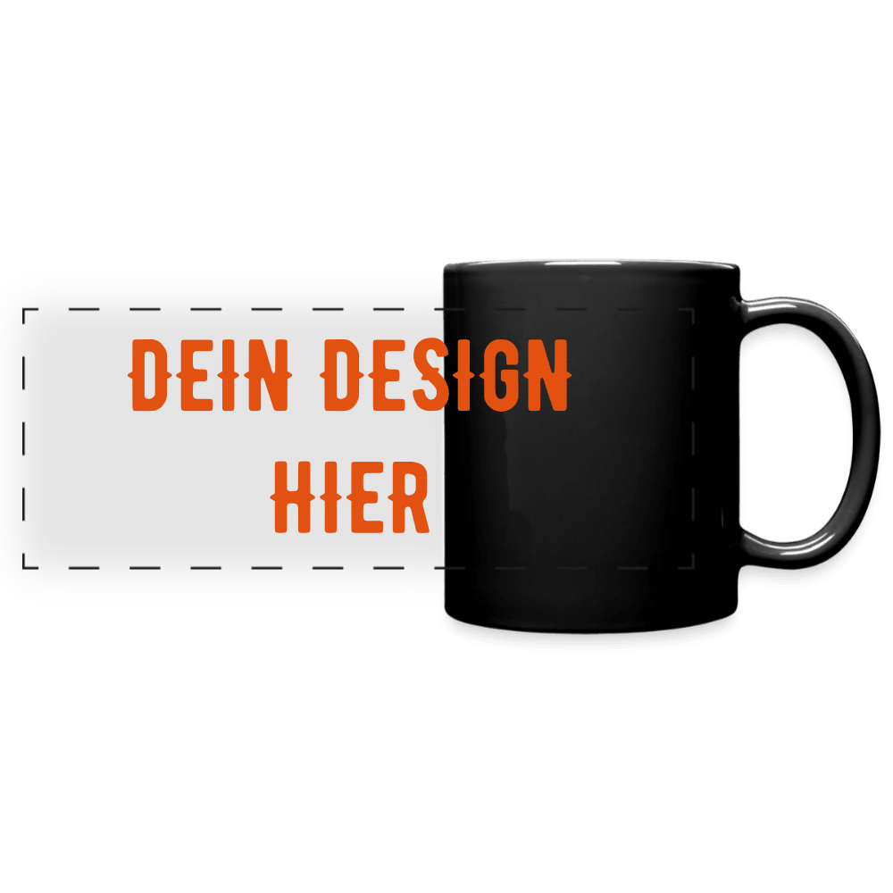 Panoramatasse farbig - Schwarz