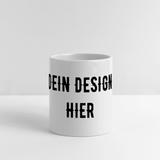 Panoramatasse mit Herzhenkel - Weiß