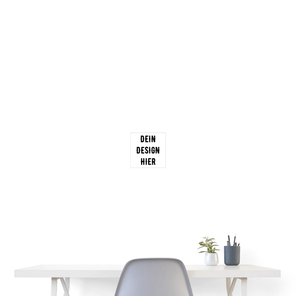 Poster 20x20 cm - Weiß
