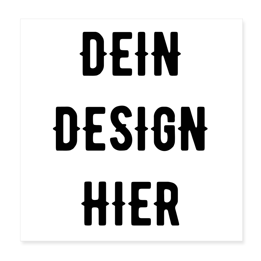 Poster 20x20 cm - Weiß