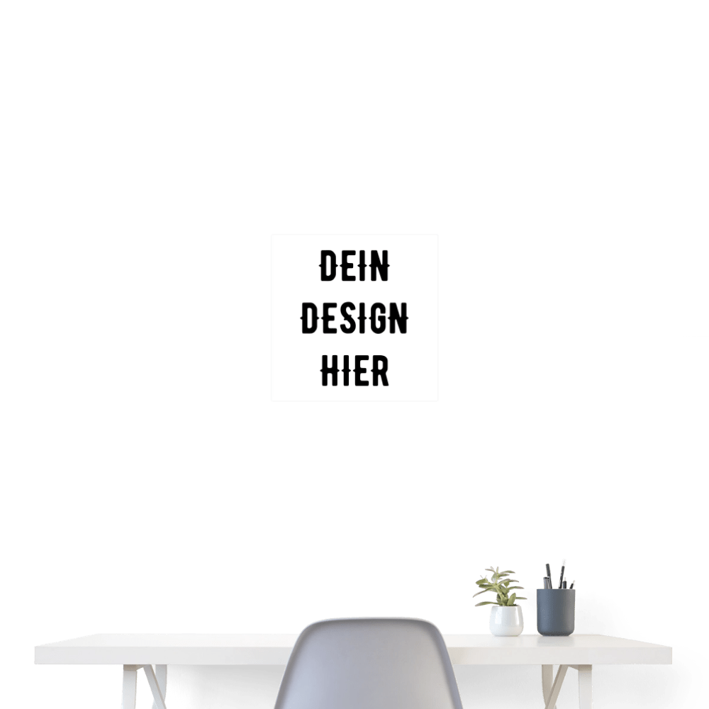 Poster 40x40 cm - Weiß