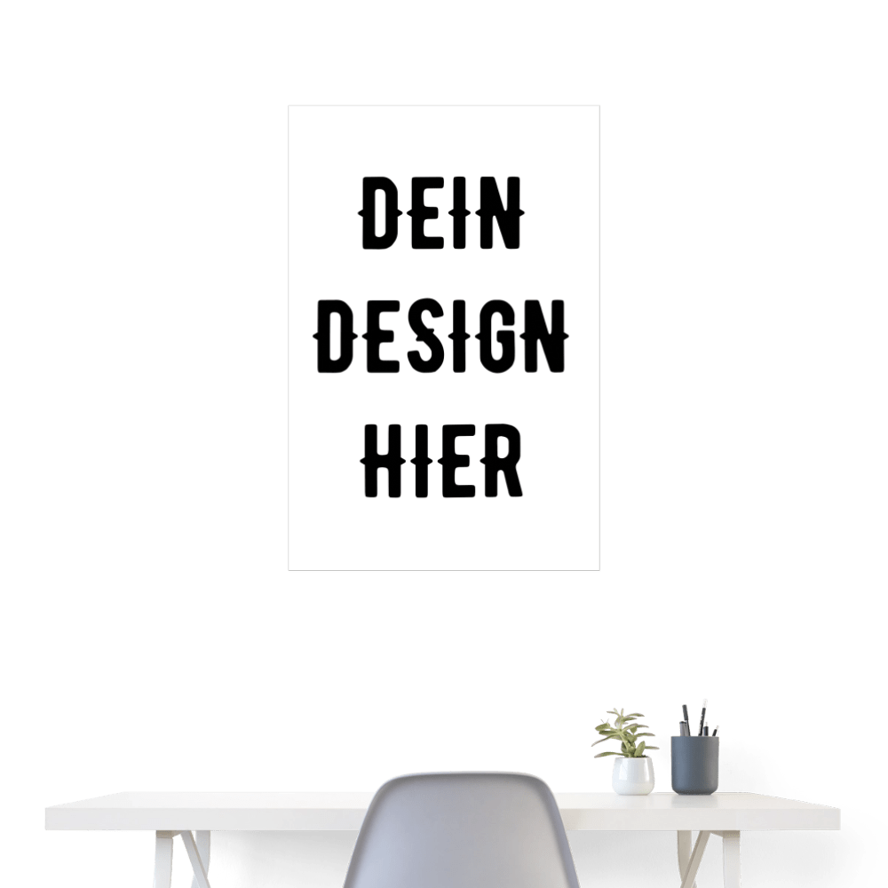 Poster 60x90 cm - Weiß