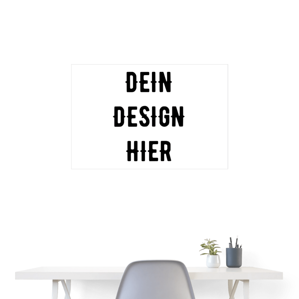 Poster 90x60 cm - Weiß