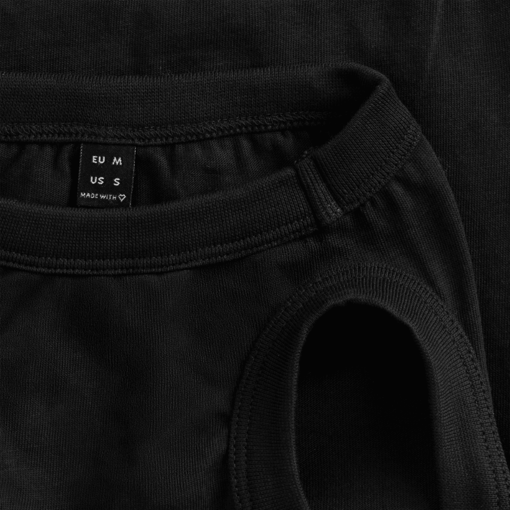 Premium Organic Hunde-T-Shirt - Schwarz