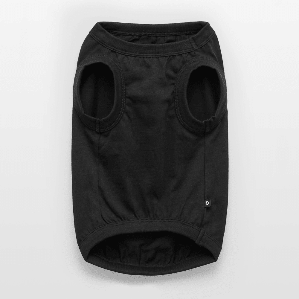 Premium Organic Hunde-T-Shirt - Schwarz