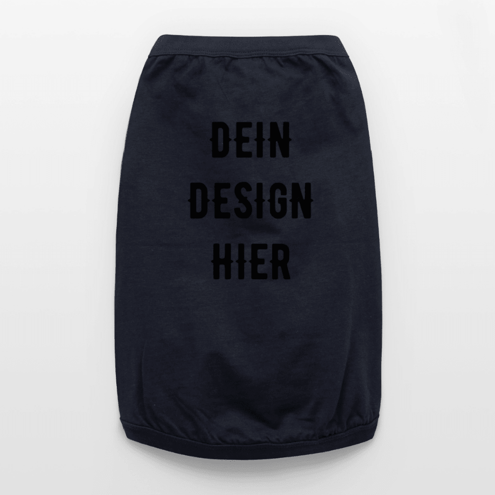 Premium Organic Hunde-T-Shirt - Navy