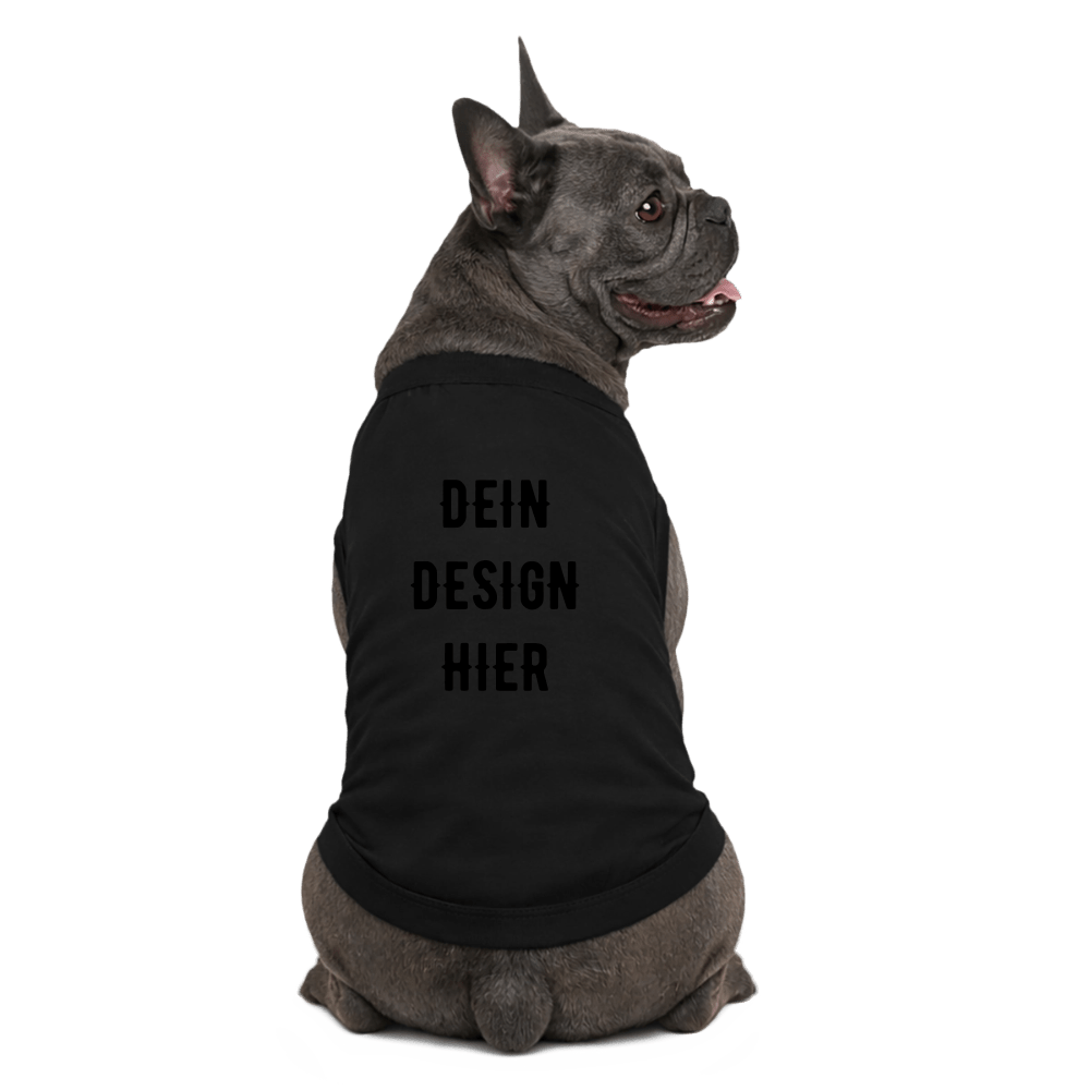 Premium Organic Hunde-T-Shirt - Schwarz