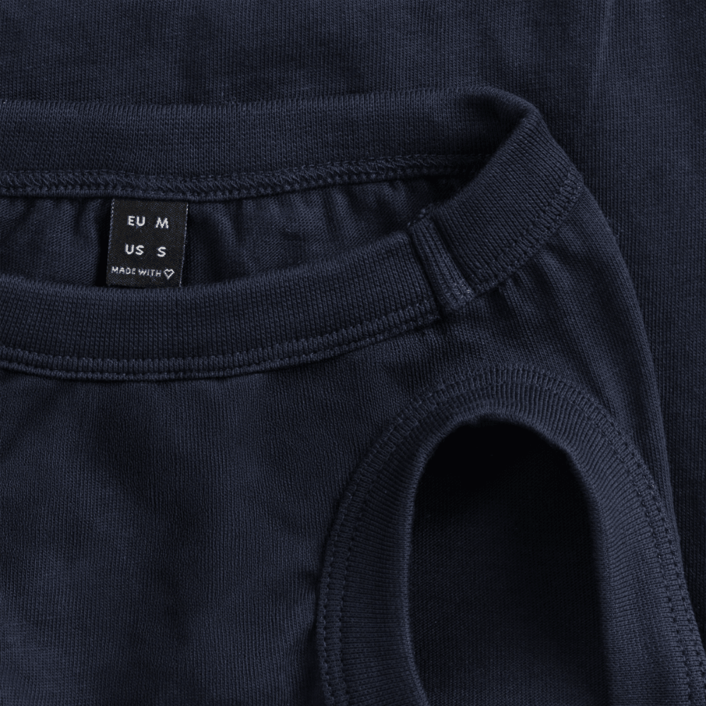 Premium Organic Hunde-T-Shirt - Navy