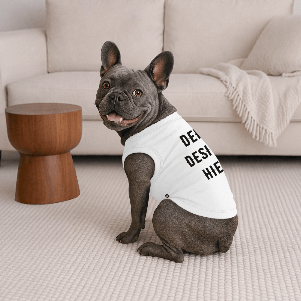 Premium Organic Hunde-T-Shirt - Weiß