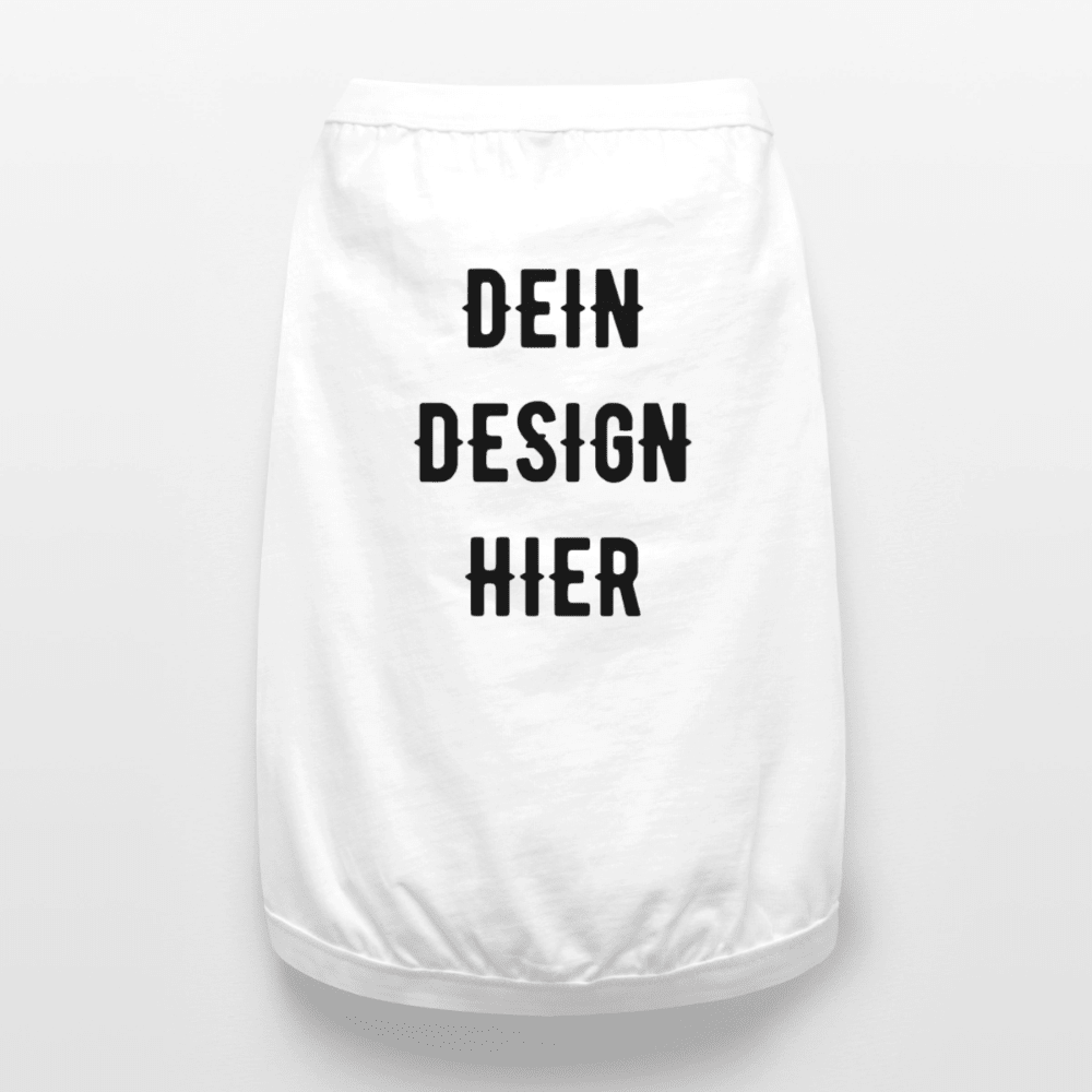 Premium Organic Hunde-T-Shirt - Weiß