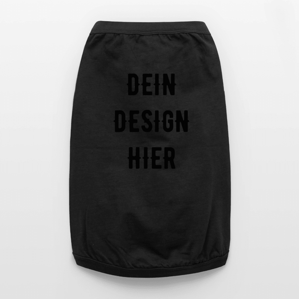 Premium Organic Hunde-T-Shirt - Schwarz