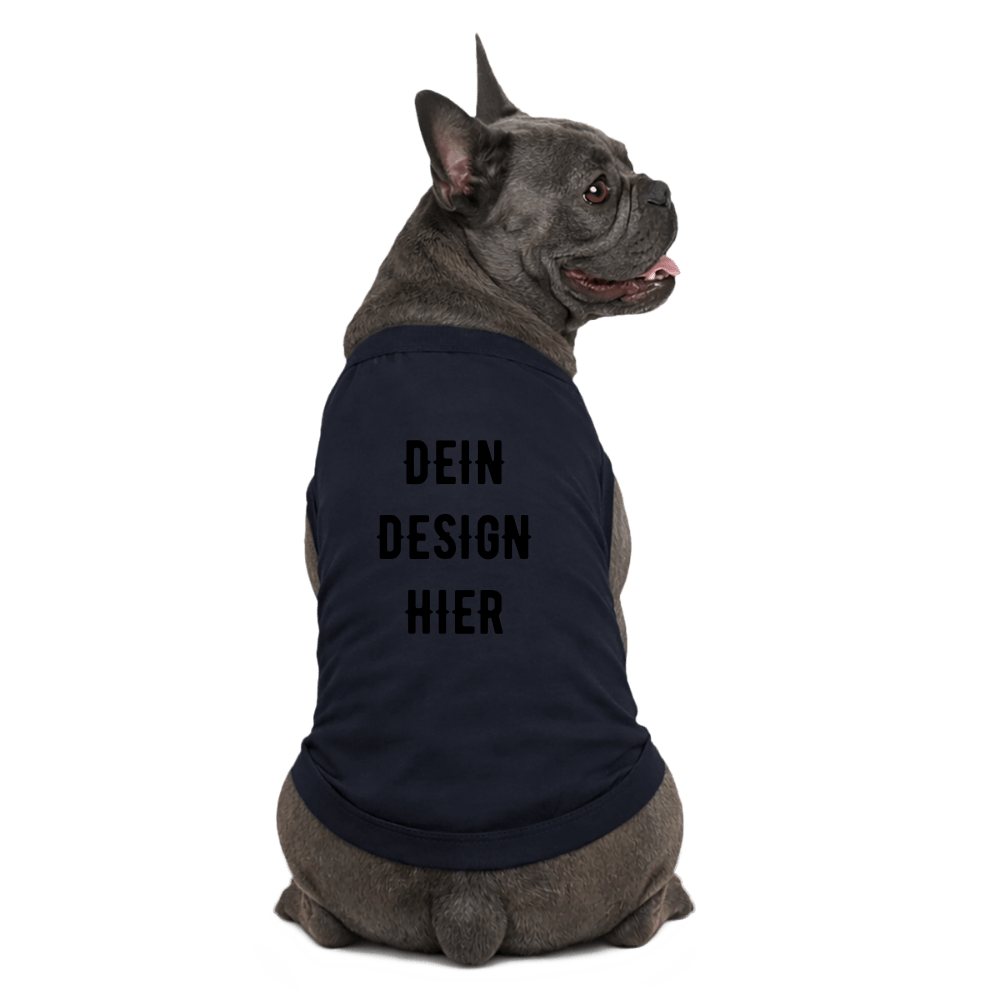 Premium Organic Hunde-T-Shirt - Navy